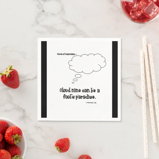 Serviette En Papier Nuage neuf (En situation)