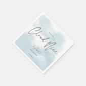 Serviette En Papier Nuage neuf baby showers gris bleu poussiéreux (Coin)