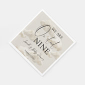 Serviette En Papier Nuage Neuf Beige Genre Neutre Ciel Baby shower (Coin)