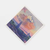 Serviette En Papier Nuage rose par Henri-Edmond Cross (Coin)