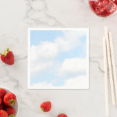 Serviette En Papier Nuages (En situation)