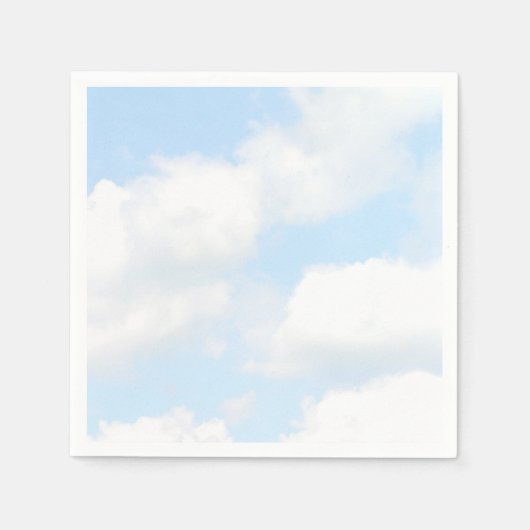 Serviette En Papier Nuages (Devant)