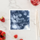 Serviette En Papier Nuages - (En situation)