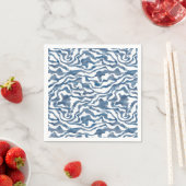 Serviette En Papier Nuages Abstraits (En situation)