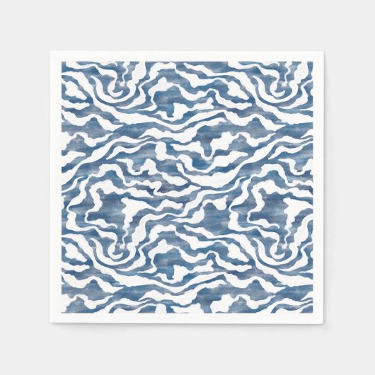 Serviette En Papier Nuages Abstraits (Devant)