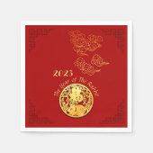 Serviette En Papier Nuages Auspicious Chinois Nouvel An Rabbit PN (Devant)