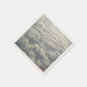 SERVIETTE EN PAPIER NUAGES DE FLUFFE BLANC (Coin)