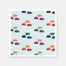 Nuages multicolores à l'aquarelle