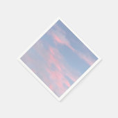 Serviette En Papier Nuages roses personnalisables (Coin)