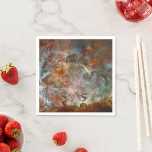 Serviette En Papier Nuages sombres de Carina Nebula Hubble Space