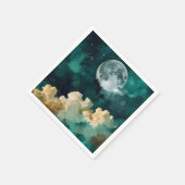 Serviette En Papier Nuages sous la lune (Coin)