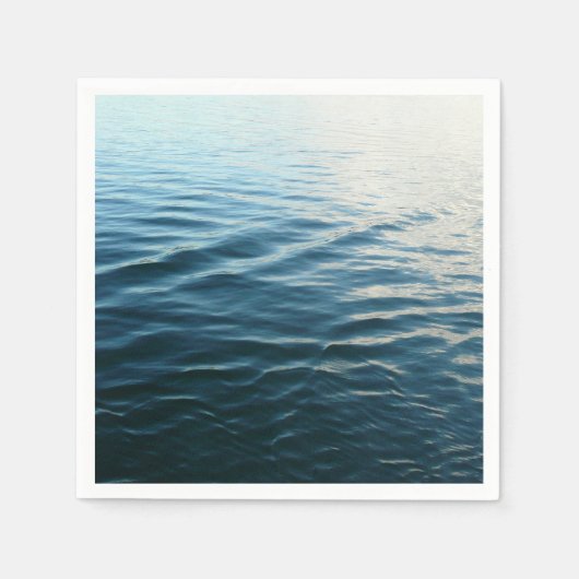 Serviette En Papier Nuances d'eau bleue Photographie de la nature Abst (Devant)