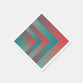 Serviette En Papier nuances turquoises coralliennes (Coin)