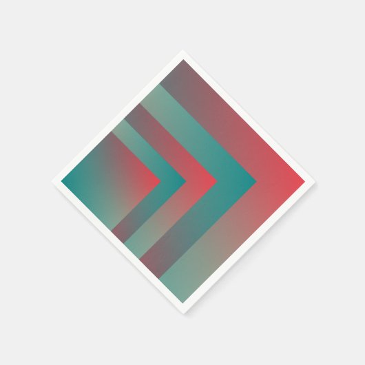 Serviette En Papier nuances turquoises coralliennes (Coin)