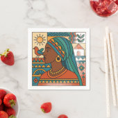 Serviette En Papier Nubien (En situation)