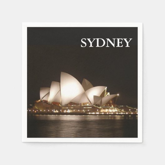 Serviette En Papier Nuit à l'Opéra Cocktail Napkin (Devant)