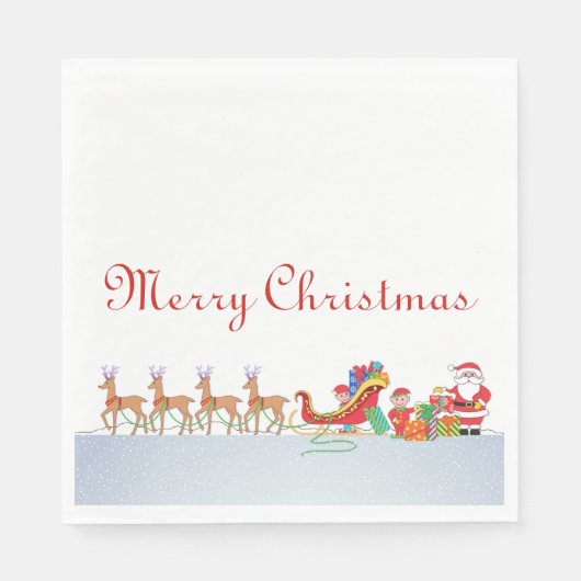 Serviette En Papier Nuit avant Noël (Devant)