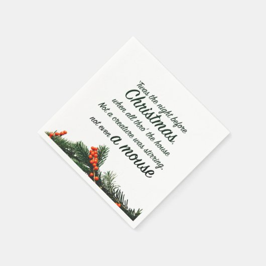 Serviette En Papier Nuit avant Noël (Coin)