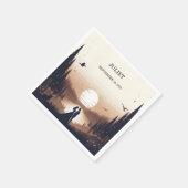 Serviette En Papier Nuit coucher de soleil Lune Nuage Twilight Fête de (Coin)