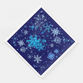 Serviette En Papier Nuit de Noël neige (Coin)