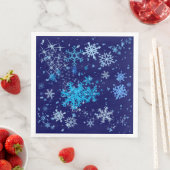 Serviette En Papier Nuit de Noël neige (En situation)