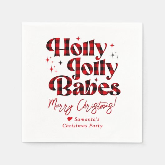 Serviette En Papier Nuit des Filles de Noël entre Amies Pyjama de Fête (Devant)