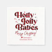 Serviette En Papier Nuit des filles Friendsmas Dames de Noël Slumber (Devant)