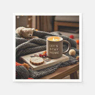 Serviette En Papier Nuit Douillette Hygge Célébrez les nuits douillett
