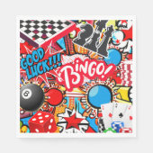 Serviette En Papier Nuit du jeu (Devant)