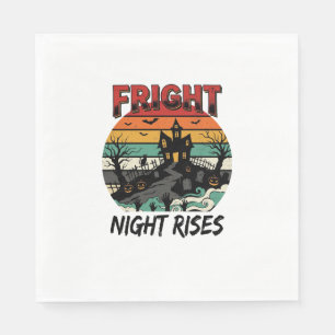 Serviette En Papier Nuit effrayante au cimetière d'Halloween