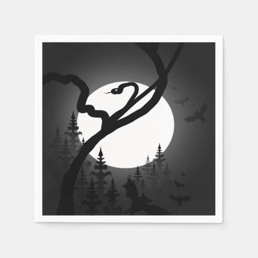 Serviette En Papier Nuit enchantée (Devant)