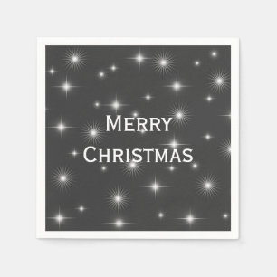 Serviette En Papier Nuit étoilée Joyeux Noël