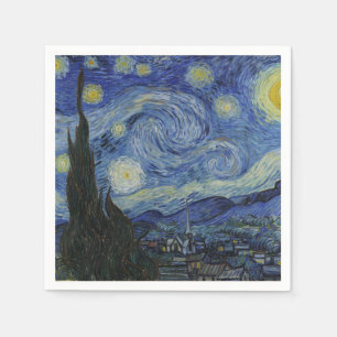Serviette En Papier Nuit étoilée par Vincent Van Gogh