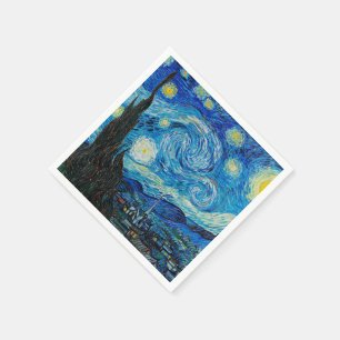 Serviette En Papier Nuit étoilée par Vincent van Gogh