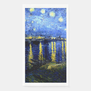Serviette En Papier Nuit étoilée sur le Rhône