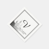 Serviette En Papier Nuit Orléans Destination Mariage Napkin (Coin)