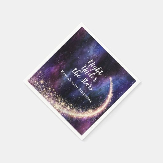 Serviette En Papier Nuit sous les étoiles serviettes (Coin)