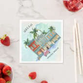 Serviette En Papier Nuits de La Havane | Spring Break Party (En situation)