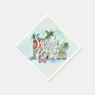 Serviette En Papier Nuits havanaises Fête d'été