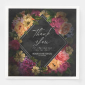 Serviette En Papier Nuits Sultry Floral Mariage ID829 (Devant)
