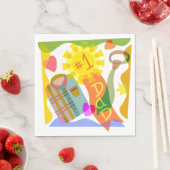 Serviette En Papier Number One Dad Napkins (En situation)