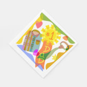 Serviette En Papier Number One Dad Napkins (Coin)