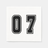 Serviette En Papier Numéro 07 (Devant)