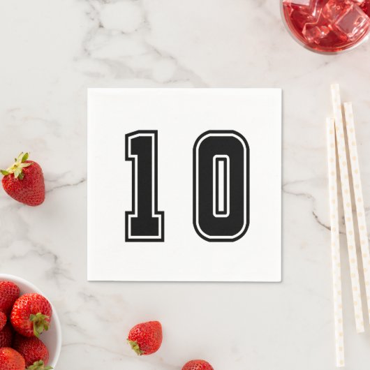 Serviette En Papier Numéro 10 (En situation)