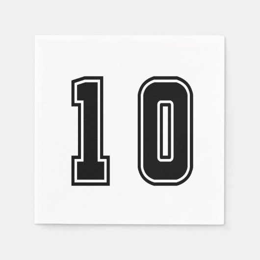 Serviette En Papier Numéro 10 (Devant)