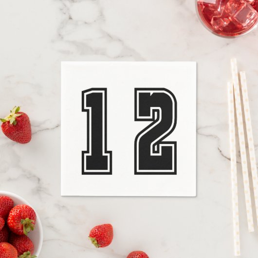 Serviette En Papier Numéro 12 (En situation)