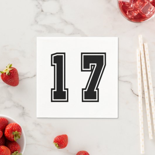 Serviette En Papier Numéro 17 (En situation)