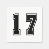 Serviette En Papier Numéro 17 (Devant)