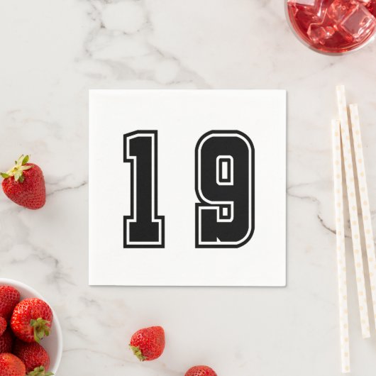 Serviette En Papier Numéro 19 (En situation)