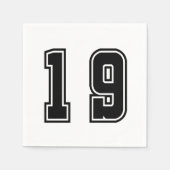 Serviette En Papier Numéro 19 (Devant)